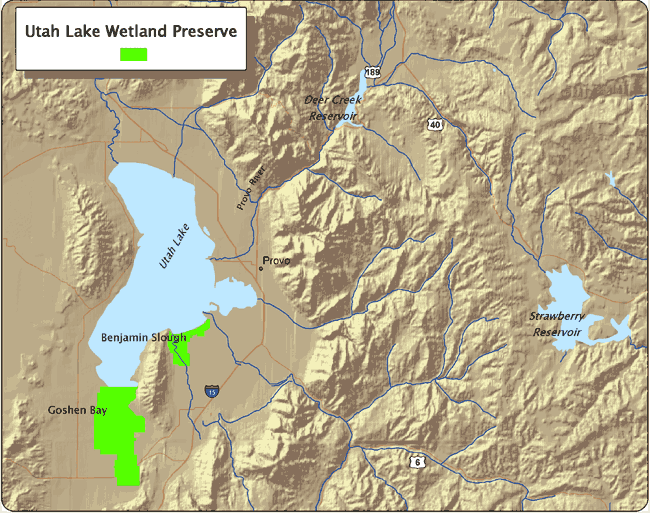 Utah Lake Wetland Preserve Area