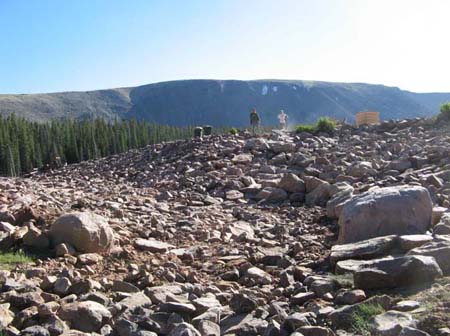 14-Brown Duck Lake Stabilization, looking upstream to completed breach channel