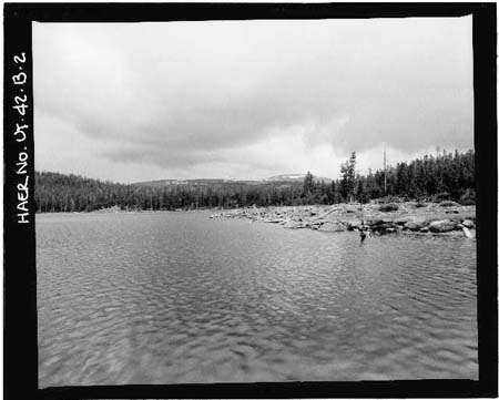 HAER photo of Brown Duck Lake looking west, July 1985