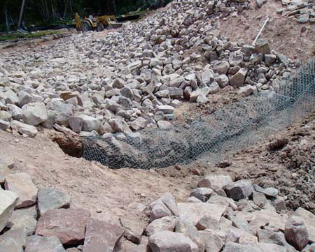 17-Clements Lake stabilization, installing upstream cutoff wall