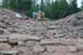 24-Clements Lake stabilization, looking downstream through excavated and rip rap lined breach