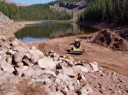 11-Deer Lake Stabilization, looking upstream at breach