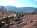 08-East Timothy Stabilization, all four trackhoes working in breach before placing cut-off walls and riprap