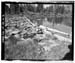 HAER photo of concrete dam extention and spillway at Five Point Lake Dam, July 1985