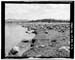 HAER photo of upstream face of Five Point Lake Dam without outlet gate in background, July 1985