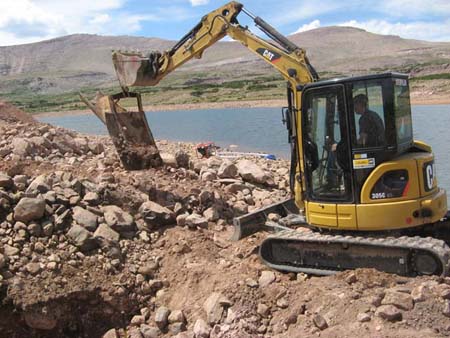 10-Superior Lake Stabilization, removing upstream portion of outlet pipe