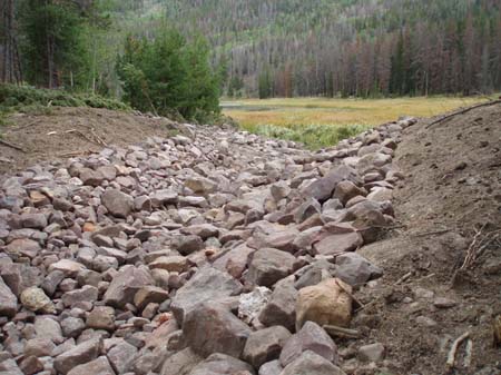 07a-Water Lily Lake Stabilization,  new outlet channel