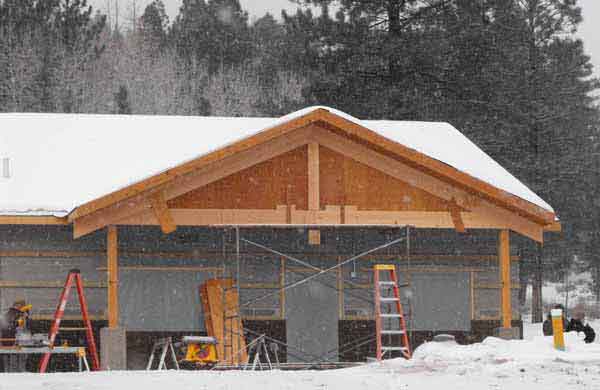 big springs tribal hatchery administrative building construction