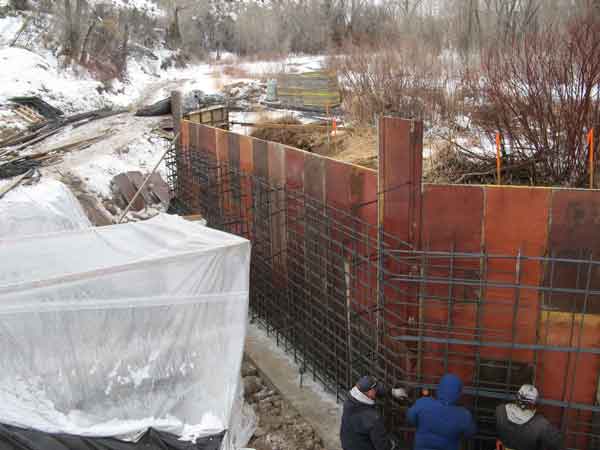 Tabby Diversion forming headwall