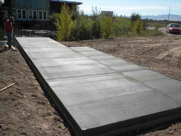Utah Botanical Center poured concrete