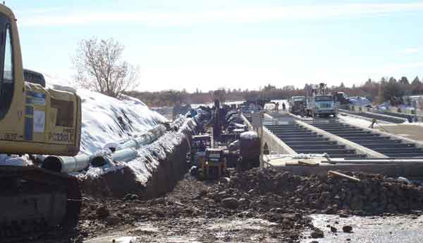 west side of raceway cover building at Whiterocks State Fish Hatchery